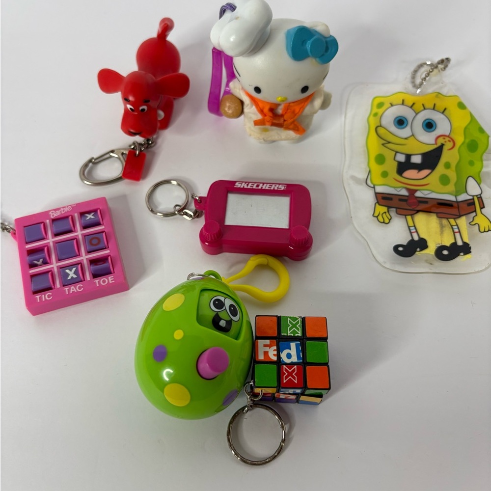 Colorful Kids Toy Keychain Set